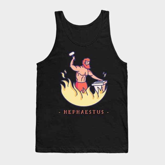 Hepheastus Greek Mythology Tank Top by MimicGaming